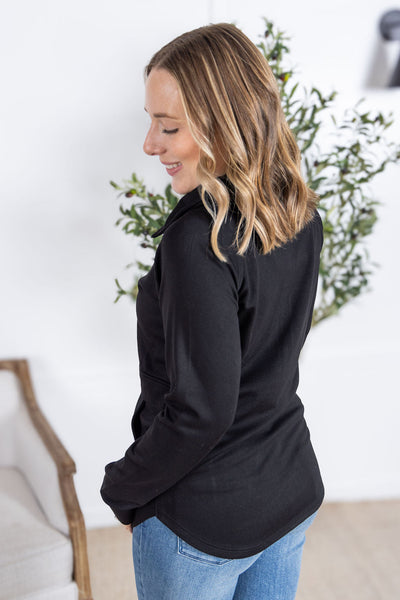 IN STOCK Mia Scuba Halfzip - Black FINAL SALE