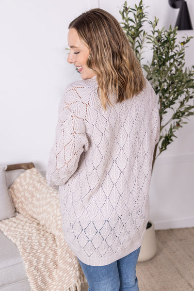 IN STOCK Open Knit Cardigan - Neutral FINAL SALE