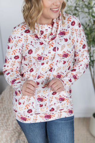 IN STOCK Soft Funnel Neck - Autumn Floral FINAL SALE