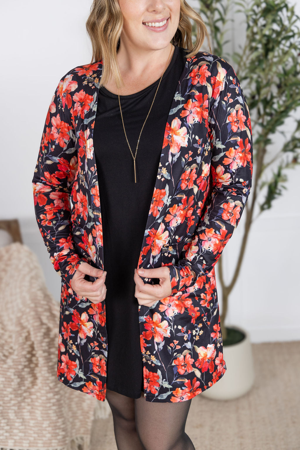 IN STOCK Classic Cardigan - Sunset Floral FINAL SALE