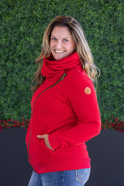 IN STOCK Quinn ZipUp Cowl - Red