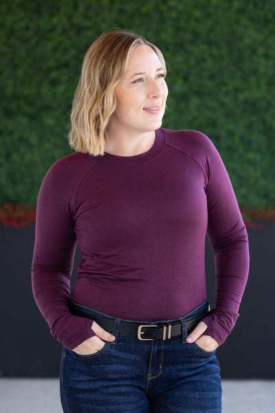 IN STOCK Blair Long Sleeve Top - Plum