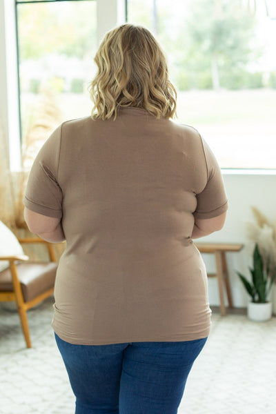 Sophie Pocket Tee - Mocha