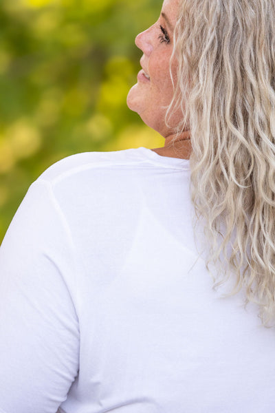 IN STOCK Sophie Pocket Tee - White FINAL SALE