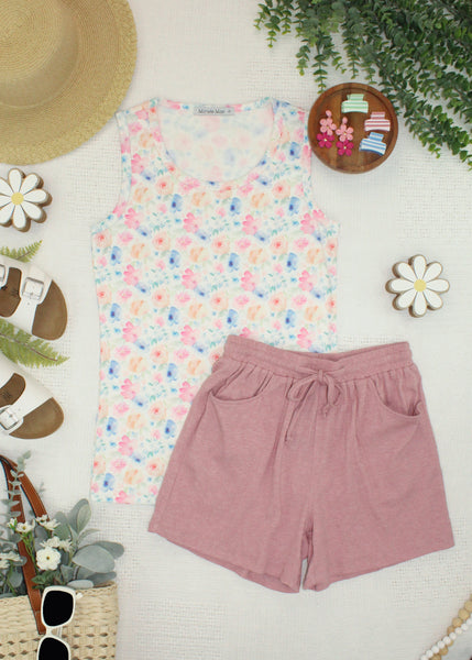 IN STOCK Ava Tank - Petal Gardens