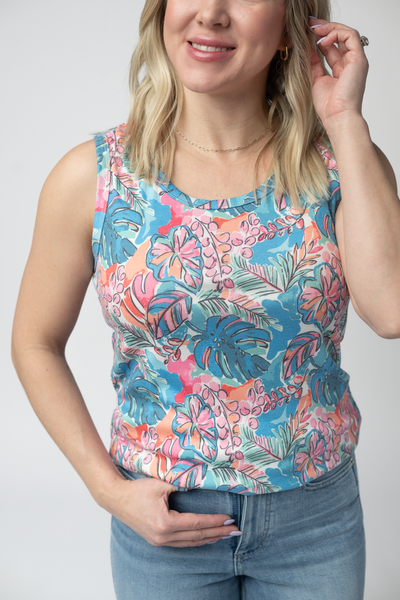 IN STOCK Ava Tank - Tropical Palm
