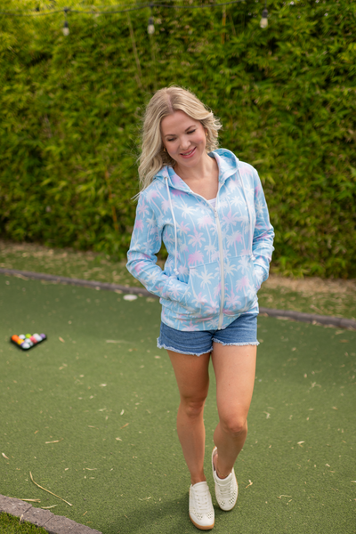 IN STOCK Fullzip Hoodie - Aqua Palm