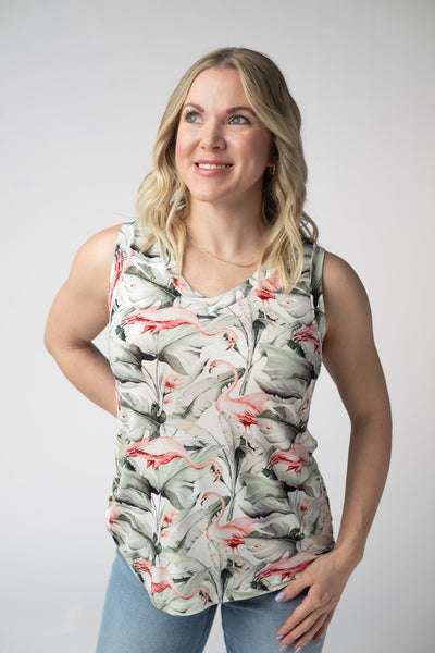 IN STOCK Noelle Tank - Flamingos