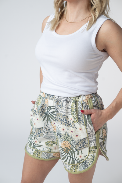 IN STOCK Dolphin Shorts - Pineapple Leaf