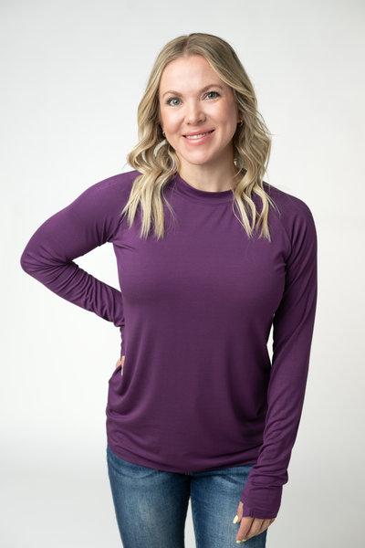 IN STOCK Blair Long Sleeve Top - Purple
