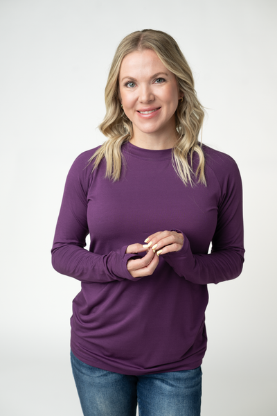 IN STOCK Blair Long Sleeve Top - Purple