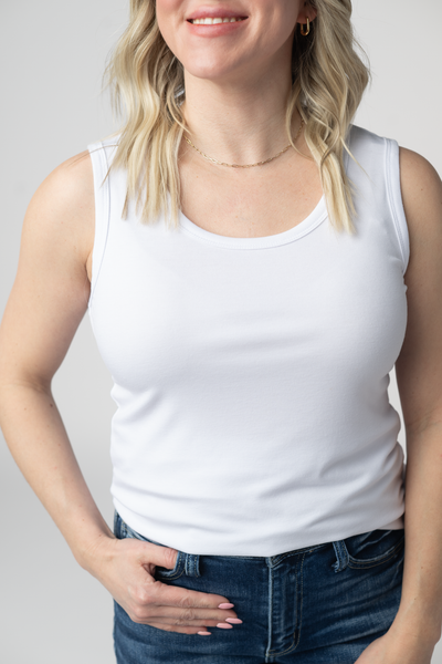 IN STOCK Ava Tank- White
