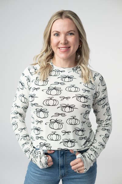 IN STOCK Blair Long Sleeve Top - Classic Pumpkins