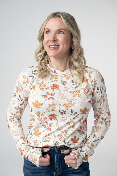 IN STOCK Blair Long Sleeve Top - Harvest Leaves