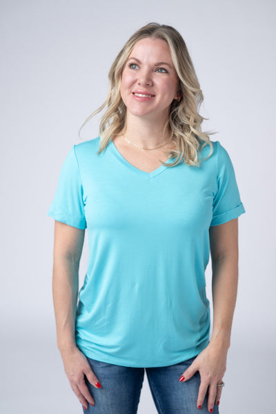 IN STOCK Sophie Top - Aqua Blue