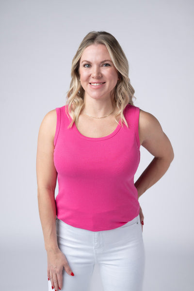 IN STOCK Ava Tank - Hot Pink FINAL SALE