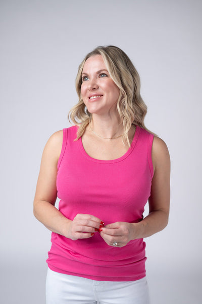 IN STOCK Ava Tank - Hot Pink FINAL SALE