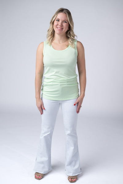 IN STOCK Ava Tank - Lime FINAL SALE