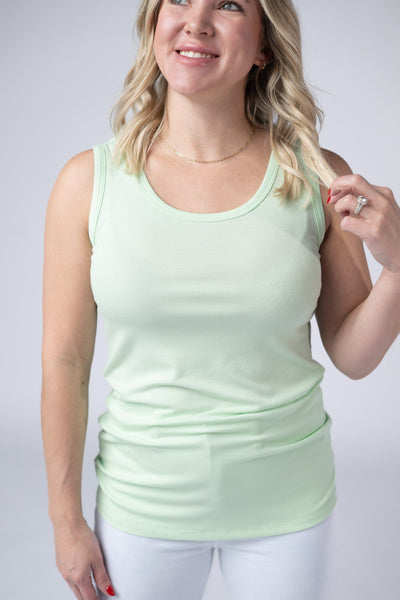 IN STOCK Ava Tank - Lime FINAL SALE