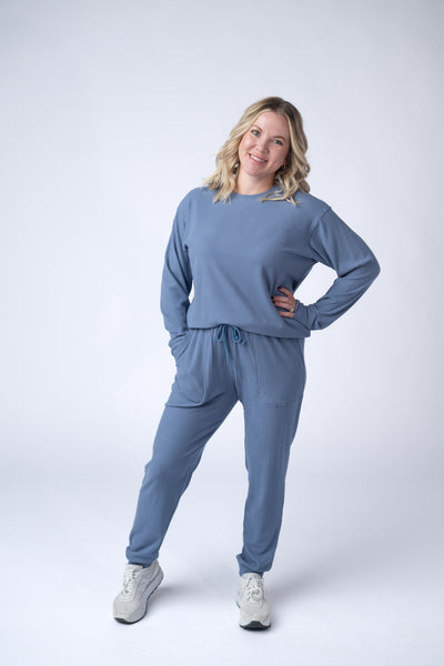 IN STOCK Corrine Joggers - Denim FINAL SALE