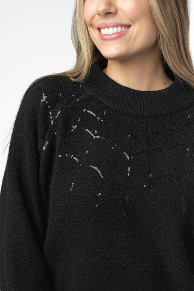 IN STOCK Sequin Webs Sweater FINAL SALE