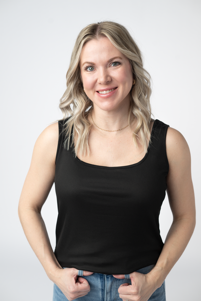IN STOCK Rachel Ribbed Tank - Black FINAL SALE