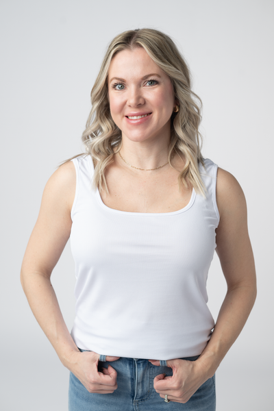 IN STOCK Rachel Ribbed Tank - White FINAL SALE