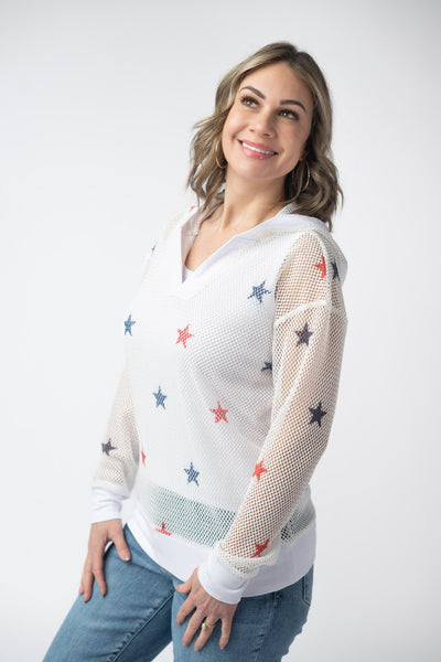 IN STOCK American Stars Mesh Hoodie FINAL SALE