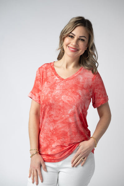 IN STOCK Sophie Top - Red Tie Dye FINAL SALE