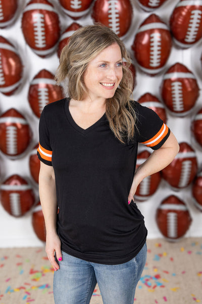 IN STOCK GameDay Tessa Short Sleeve Top - Cincinnati FINAL SALE