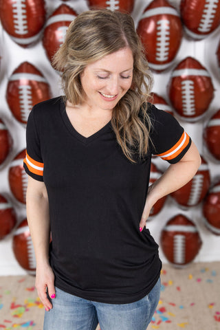 IN STOCK GameDay Tessa Short Sleeve Top - Cincinnati FINAL SALE