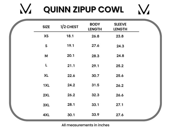 IN STOCK Quinn ZipUp Cowl - Fern FINAL SALE