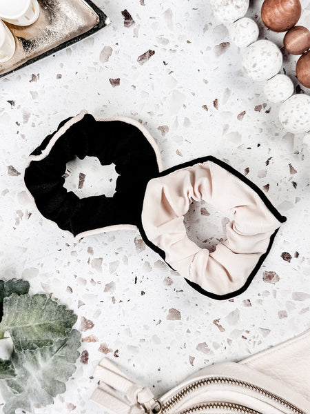 IN STOCK Neutral Duo Scrunchies FINAL SALE