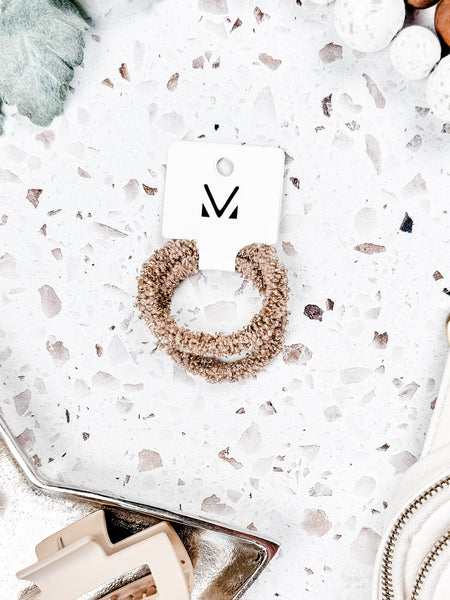 IN STOCK Fuzzy Duo Hair Tie Set FINAL SALE