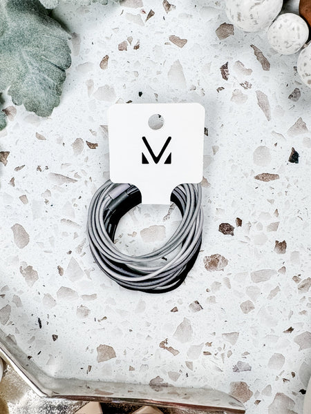 IN STOCK Black and Grey Hair Tie Sets FINAL SALE