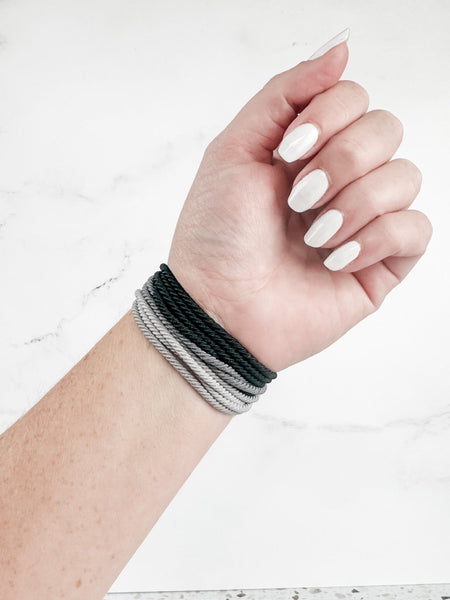 IN STOCK Black and Grey Hair Tie Sets FINAL SALE