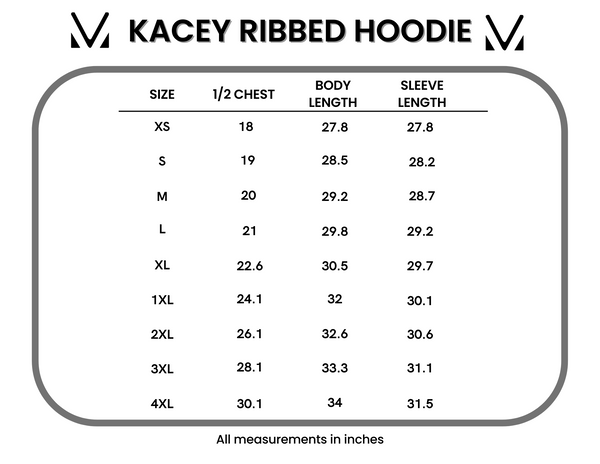 IN STOCK Kacey Ribbed Hoodie - Black FINAL SALE