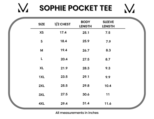IN STOCK Sophie Pocket Tee - White FINAL SALE