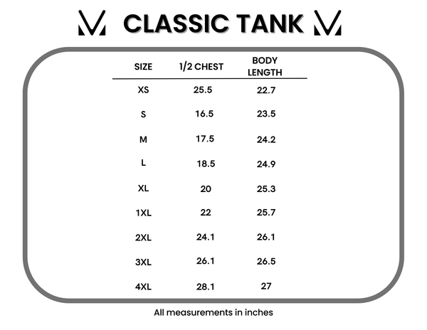 IN STOCK Classic Tank - Blue and White