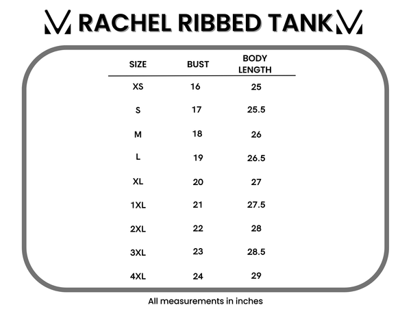 IN STOCK Rachel Ribbed Tank - Black FINAL SALE