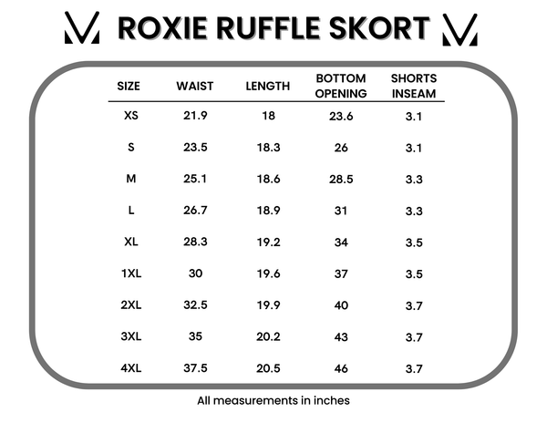 IN STOCK Roxie Ruffle Skort - Navy FINAL SALE