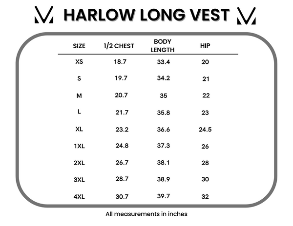 IN STOCK Harlow Long Vest - Brown