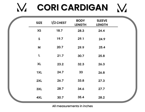 IN STOCK Cori Cardigan - Mocha
