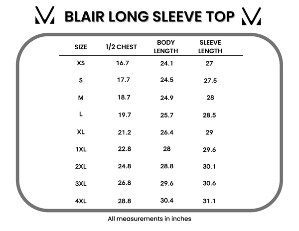 IN STOCK Blair Long Sleeve Top - Harvest Leaves