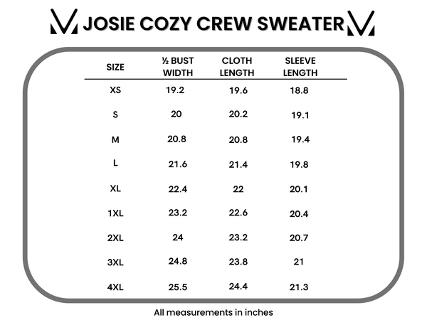 IN STOCK Josie Cozy Crew Sweater - Lavender FINAL SALE