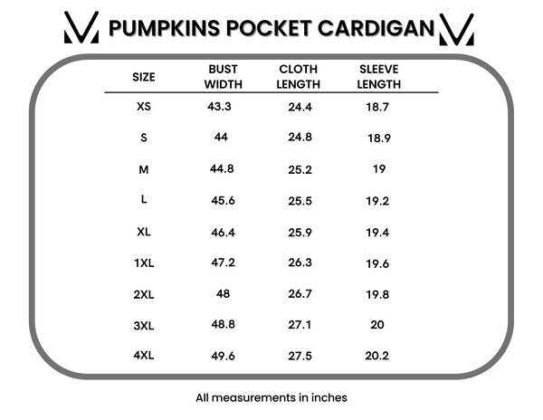 IN STOCK Pumpkins Pocket Cardigan FINAL SALE