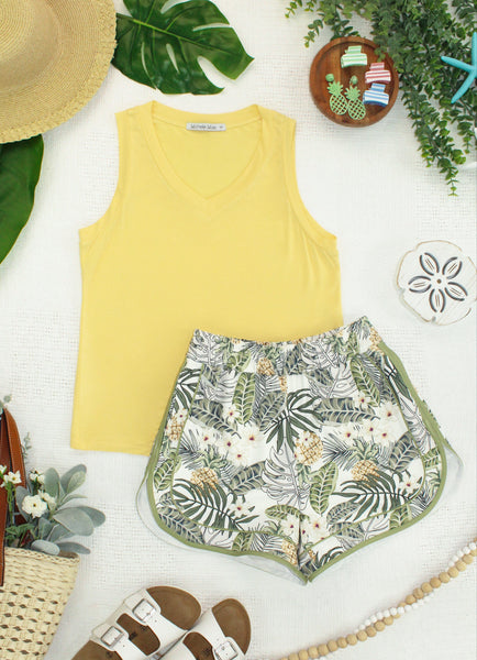 IN STOCK Noelle Tank - Lemon