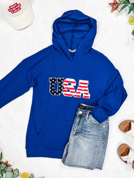 IN STOCK Corrine Hoodie - Royal Blue USA FINAL SALE