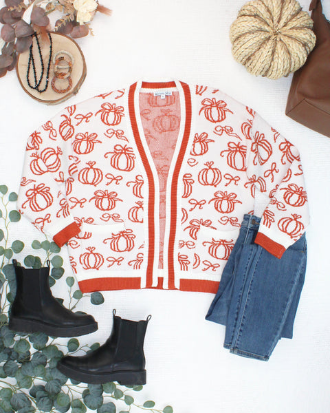 IN STOCK Pumpkins Pocket Cardigan FINAL SALE